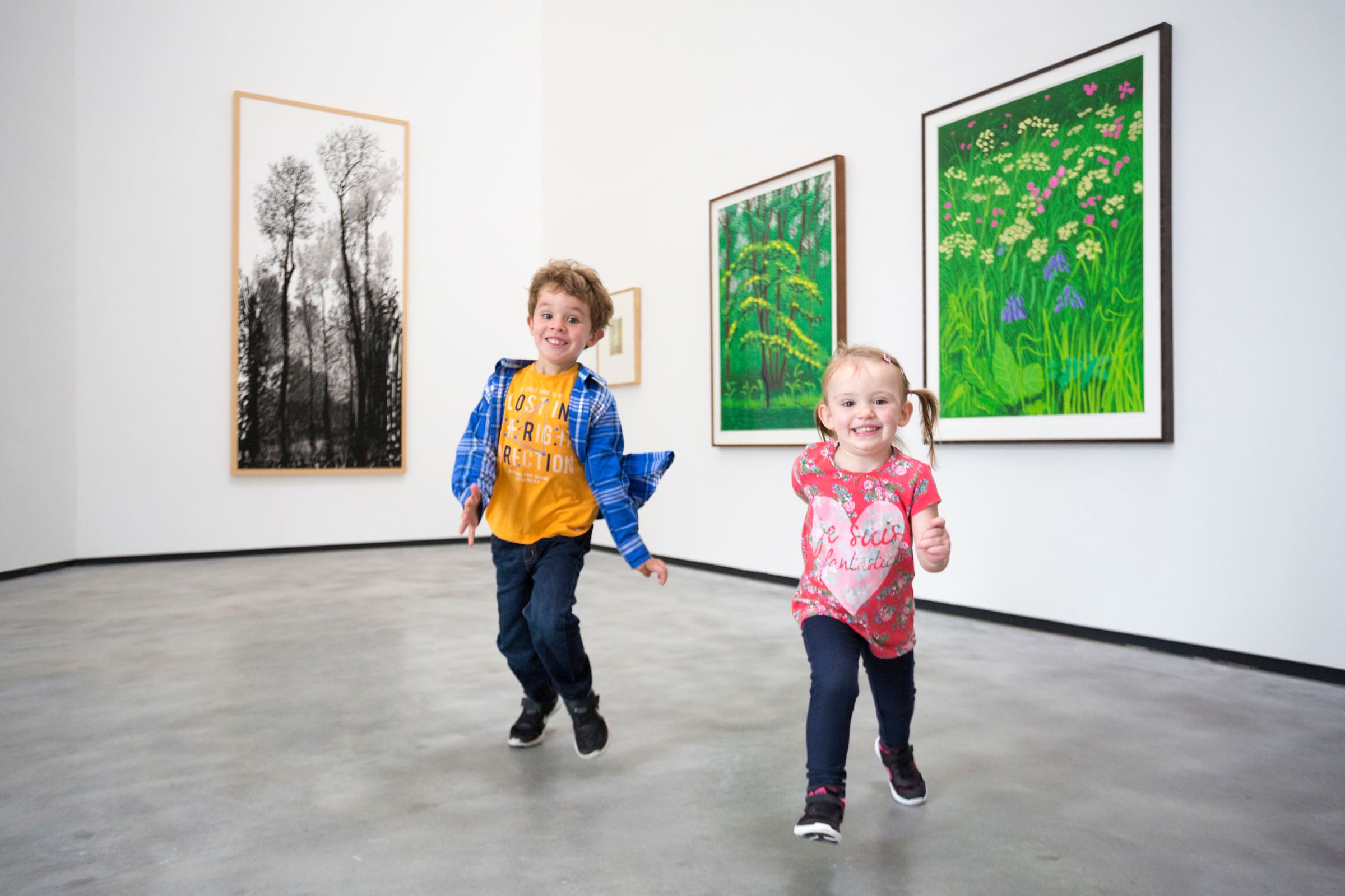 Kids in the gallery